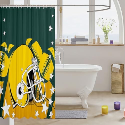 Erosebird Sports Shower Curtain Set for Kids