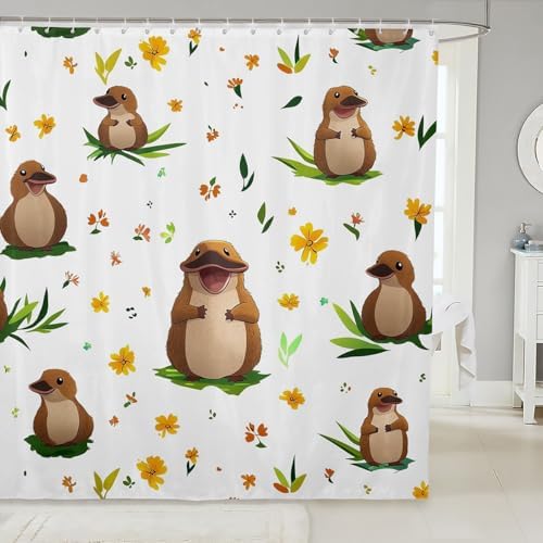 Adorable Platypus Shower Curtain Set