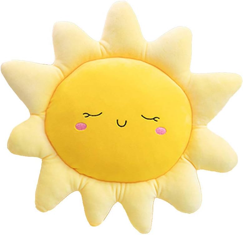 Cartoon Sun Shape Plush Pillow for Neck Support