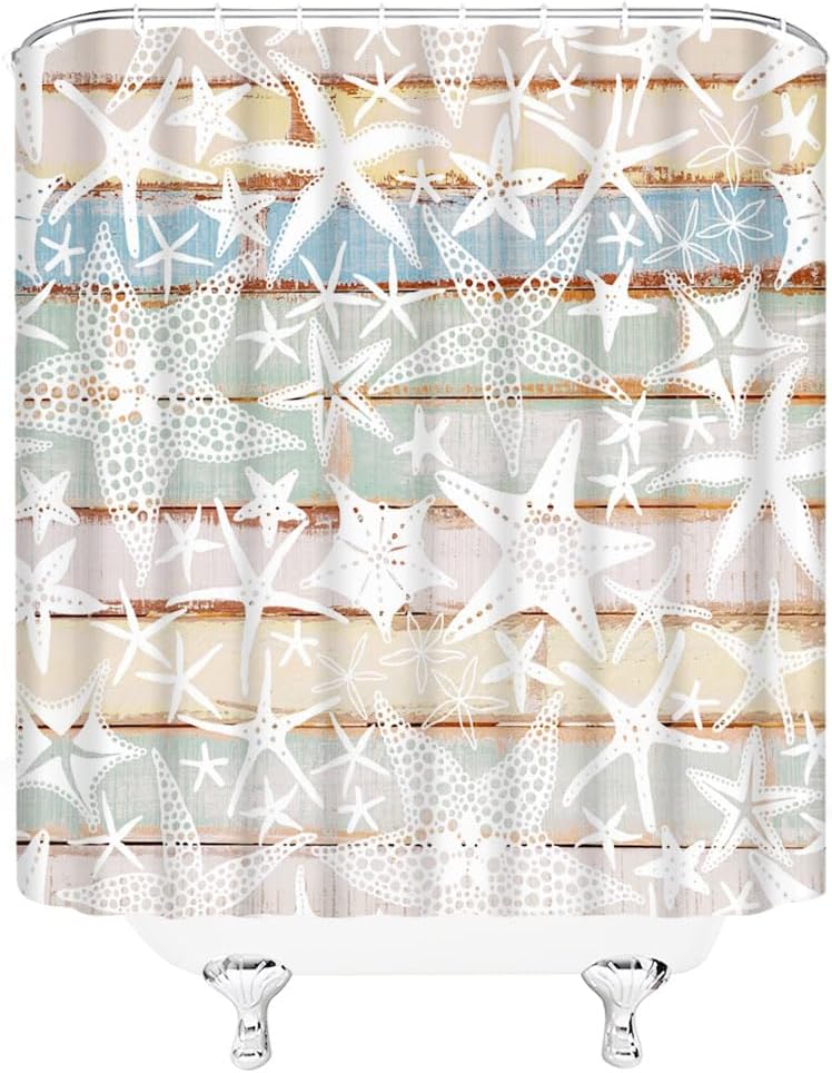 Starfish Shower Curtain Set