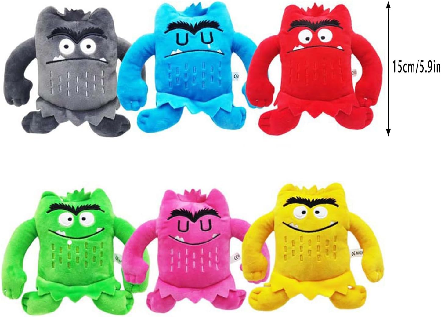 Color Monster Plush Dolls - Express Emotions with