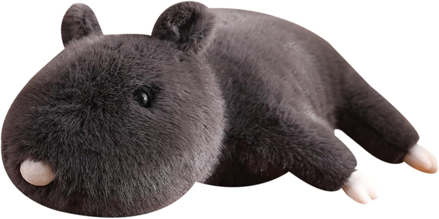 Gray Mouse Plush Pillow for Kids