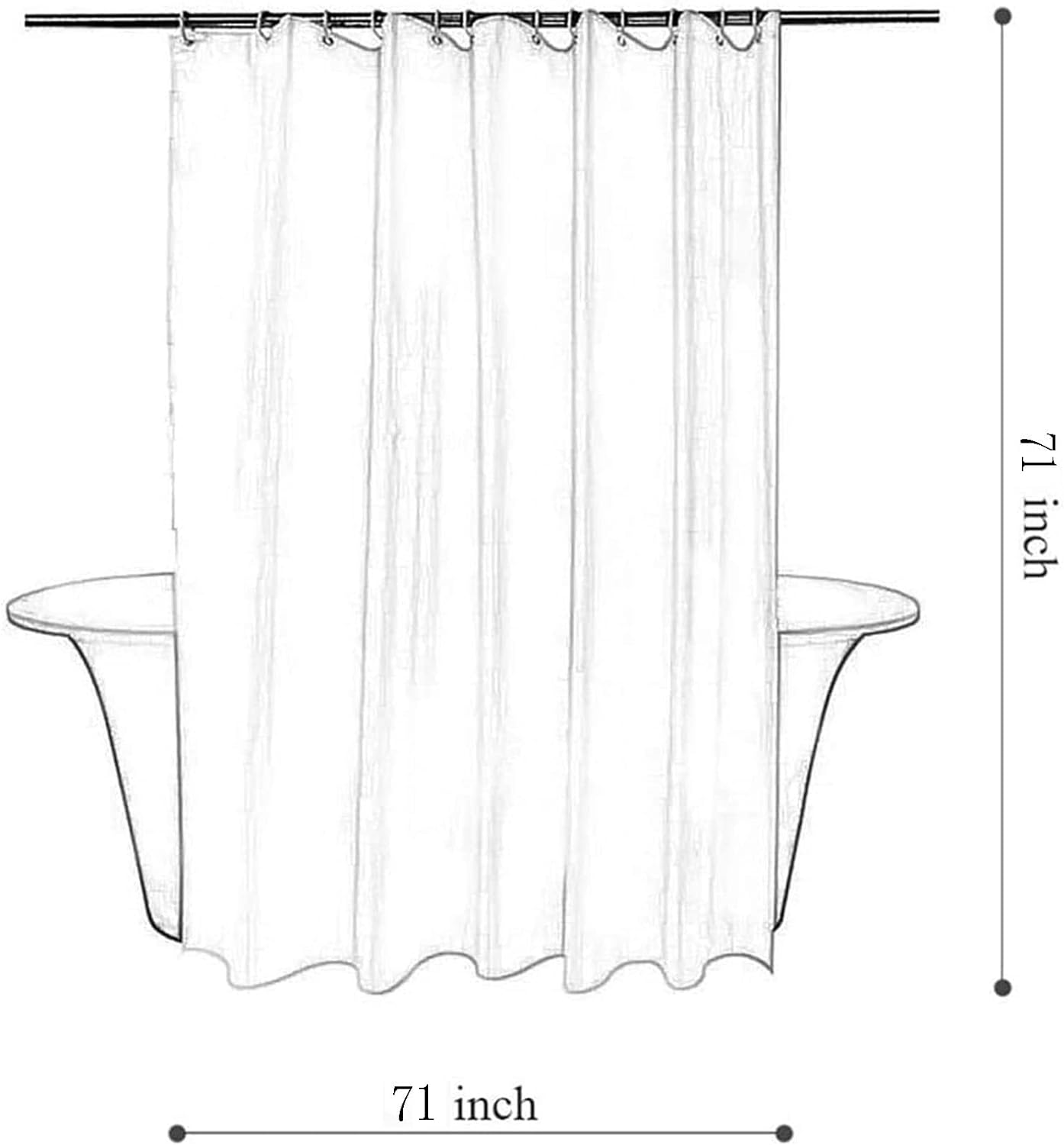 Tititex Merry Christmas Grinch Shower Curtain Set