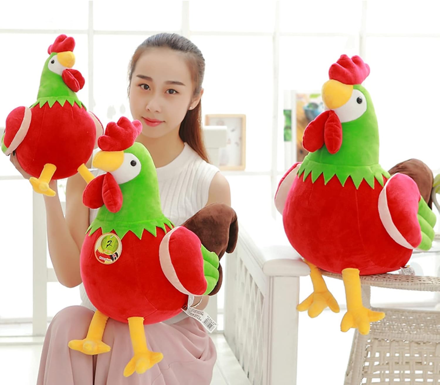 Realistic 118 Plush Rooster Pillow