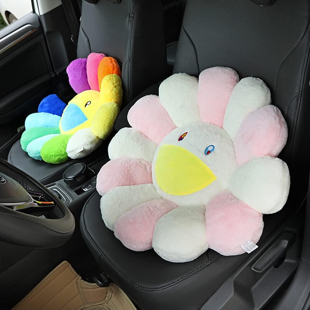 Colorful Plush Sunflower Toy Doll Cushion Pillow