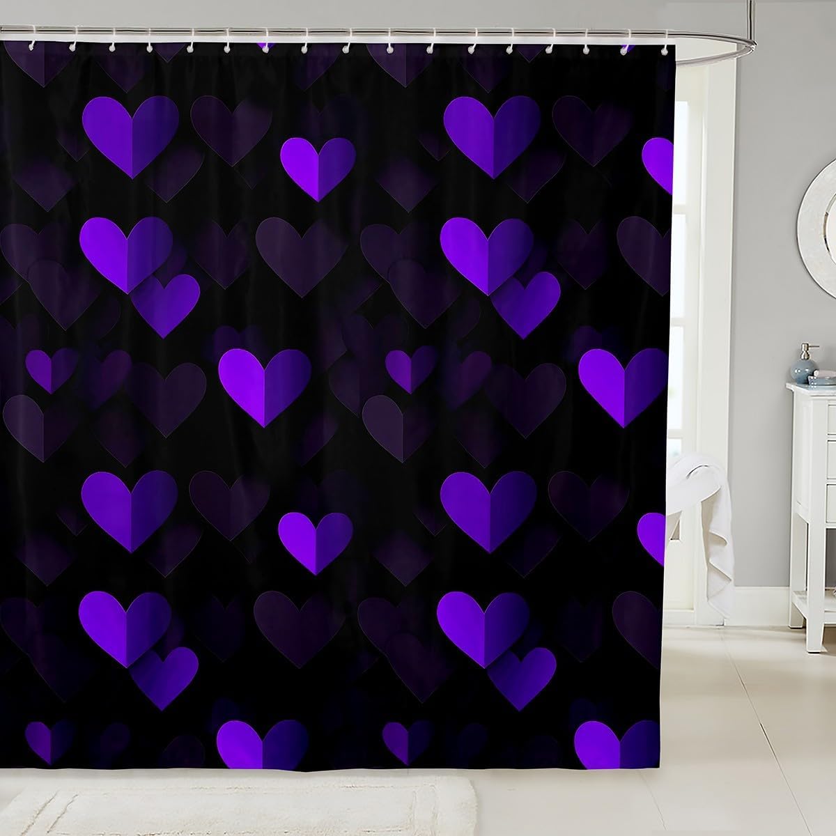 Fun Washable Bath Curtains for Kids 72x72 Set