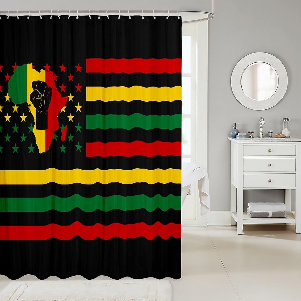 Perfect Juneteenth Shower Curtains for Bathroom Decorations