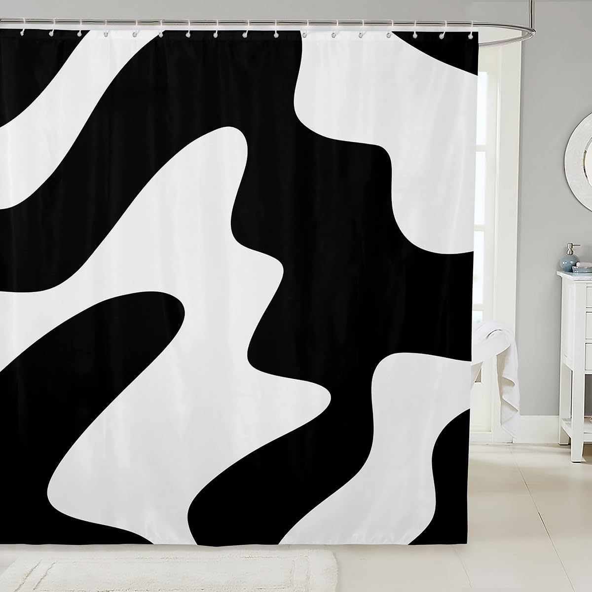 Colorful Geometry Shower Curtain Set