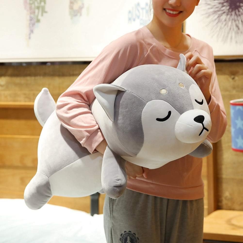 Husky Plush Pillow for Kids
