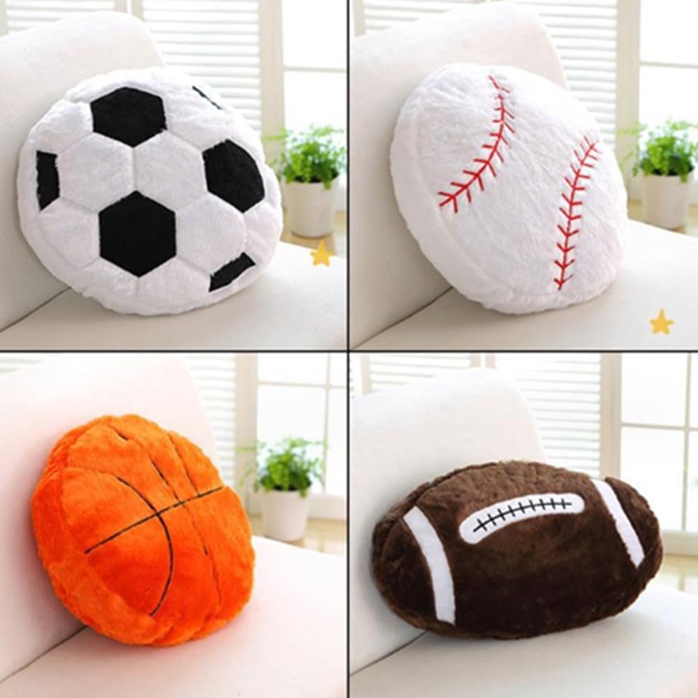 OUKEYI Orange Basketball Plush Pillow 14inch