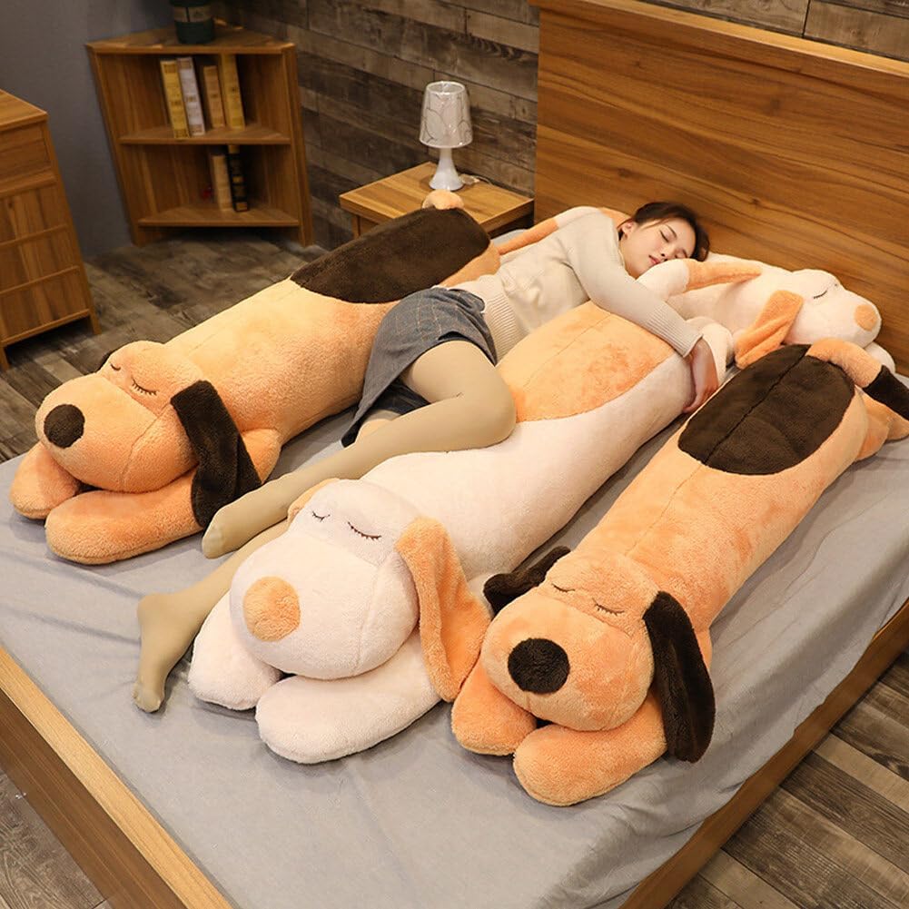 Giant Dog Stuffed Animal 236 inch Soft Plush Pillow with Puffy Body