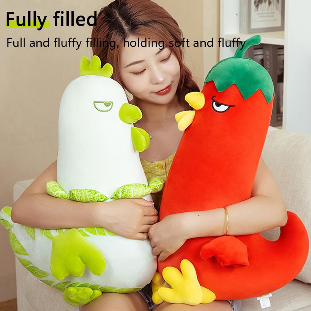 Yuthsona Funny Pepper Chicken Plush Pillow