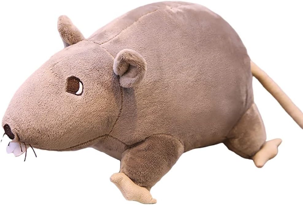 7-inch Plush Rat Pillow for Kids Soft Toy Heartwarming Gift