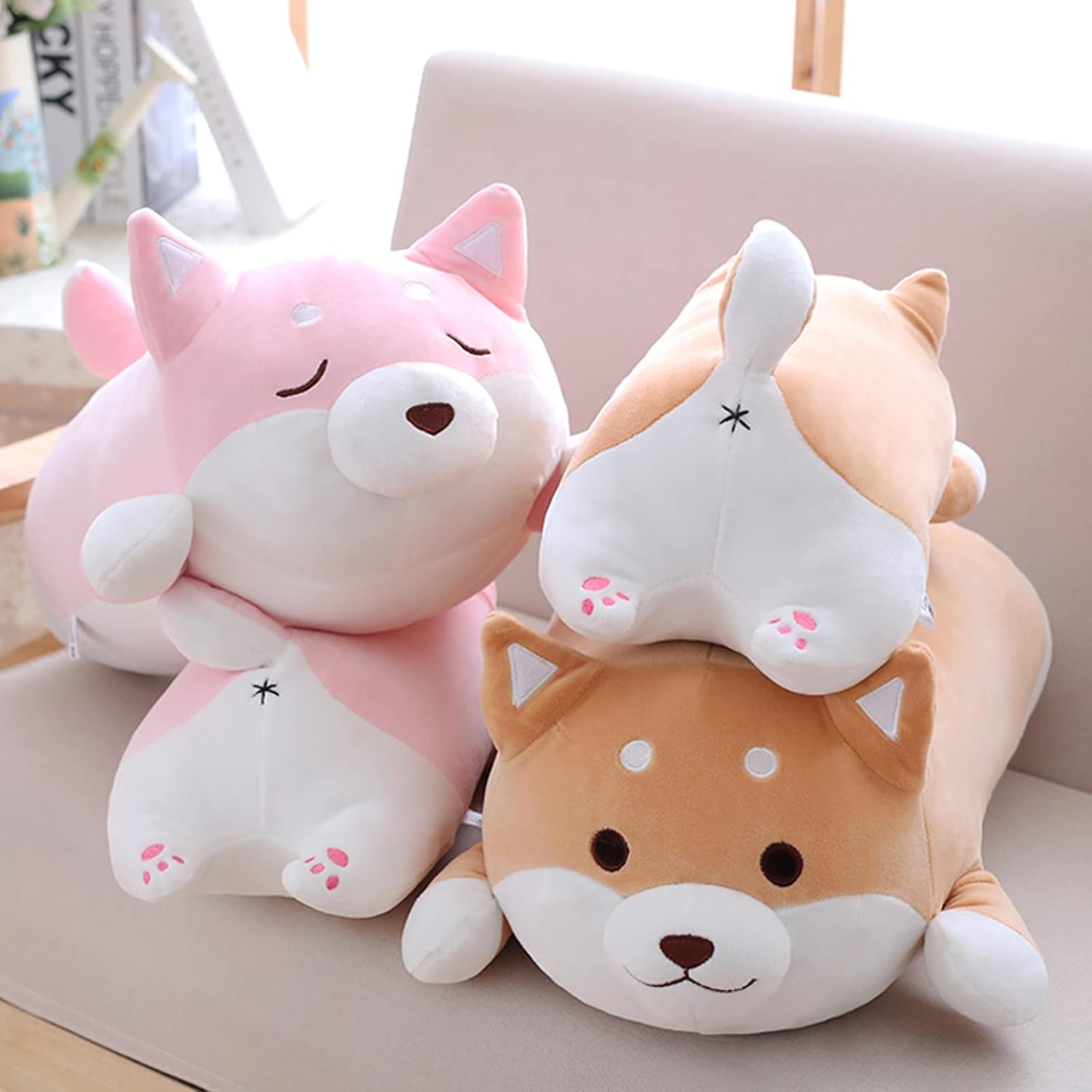 Adorable Shiba Inu Plush Pillow for Cuddling