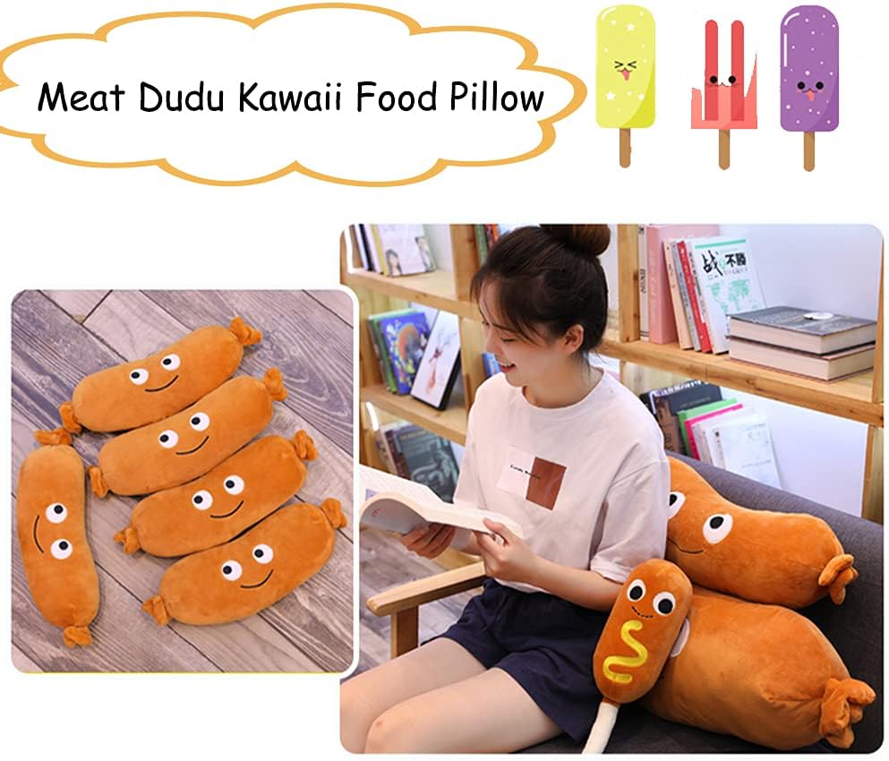 Seyomi Food Sausage Plush Stuffed Pillow 196 Inches 1