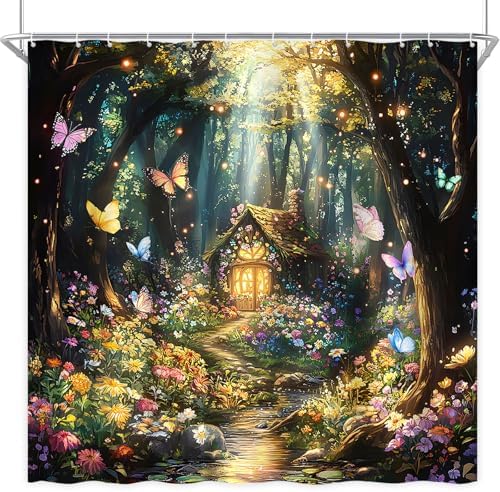 Fairy World shower curtain set