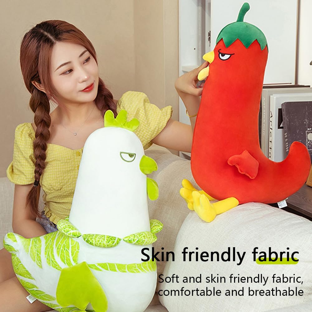 Yuthsona Funny Pepper Chicken Plush Pillow