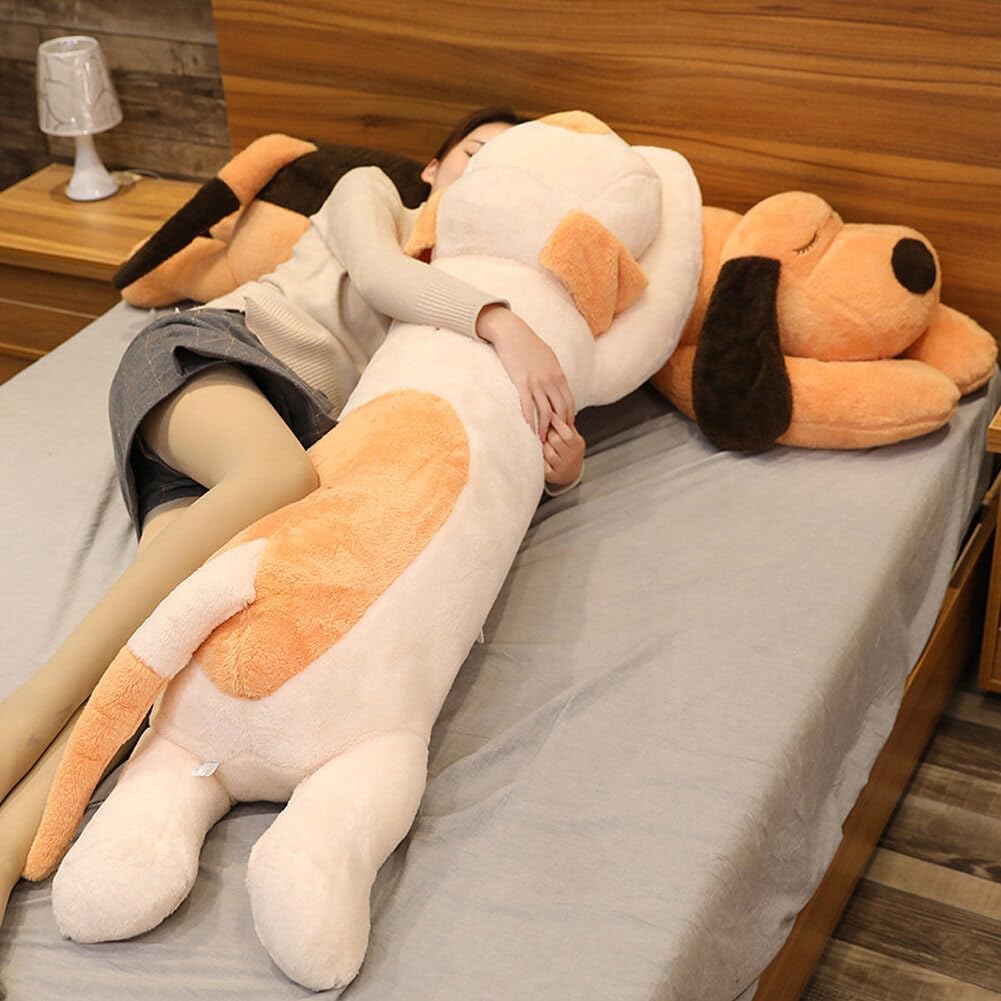 Giant Dog Stuffed Animal 236 inch Soft Plush Pillow with Puffy Body