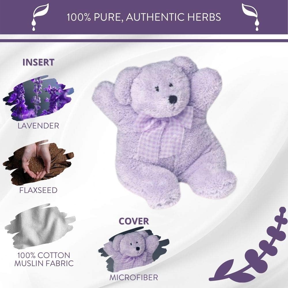 Relaxing resting aid Plush lavender pillow microwavable relaxation companion