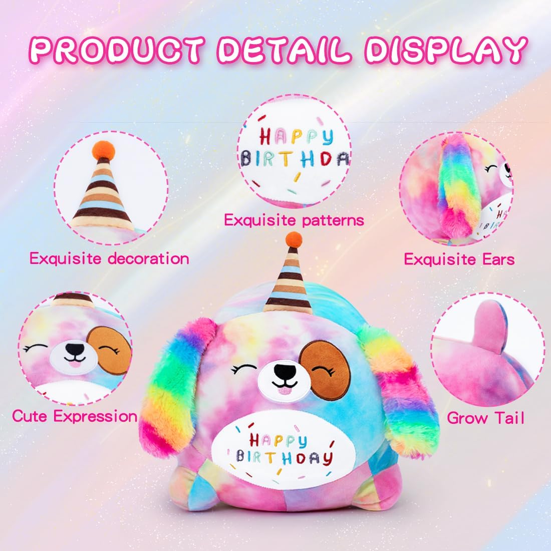 Happy Birthday Dog Plush Toy