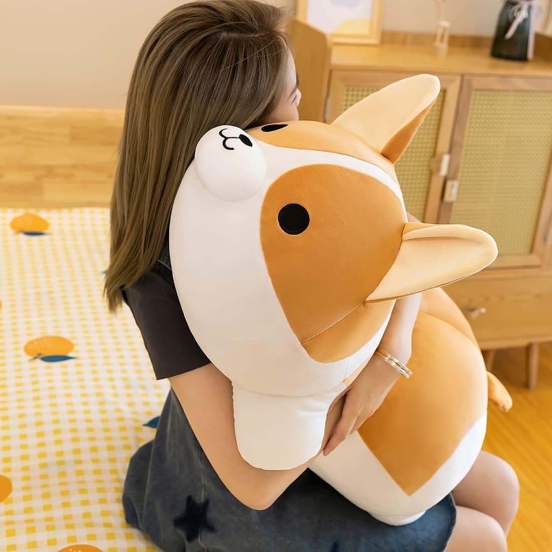 Corgi Plush Dog Pillow for Kids - Yeqivo Unique Gift