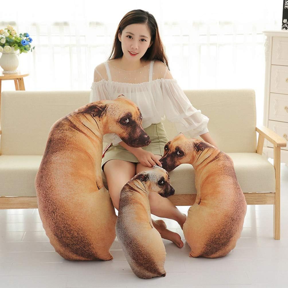 Toys Games Plush Pillows Toyvian 1PC 3D Dog Throw Pillow for Kids