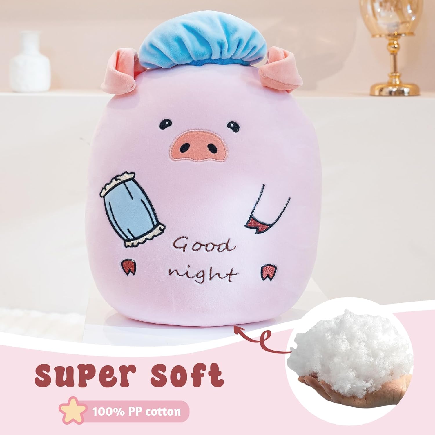 14 Farm Pig Plush Pillow for Kids Adults