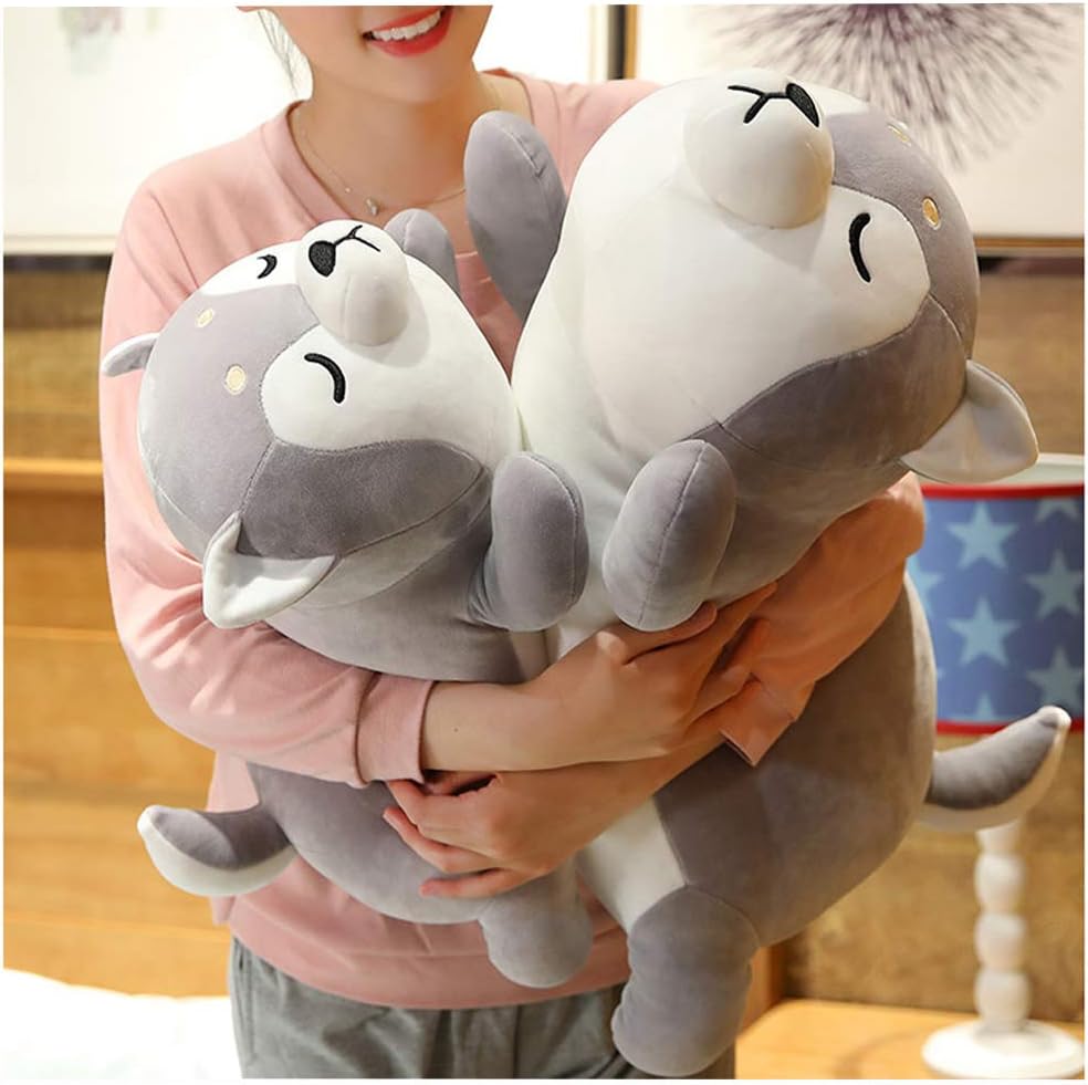 Husky Plush Pillow for Kids
