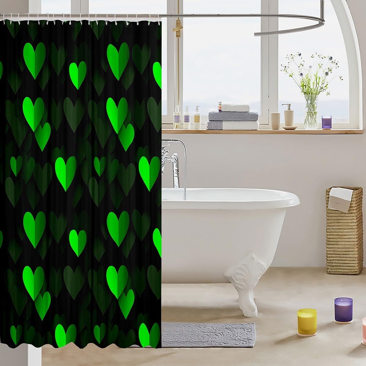Feelyou Kids - Rainbow Love Shower Curtain 72x78