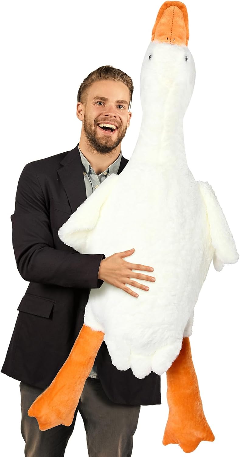 Lenwen 63 Inch Giant Goose Plush Pillow Toy