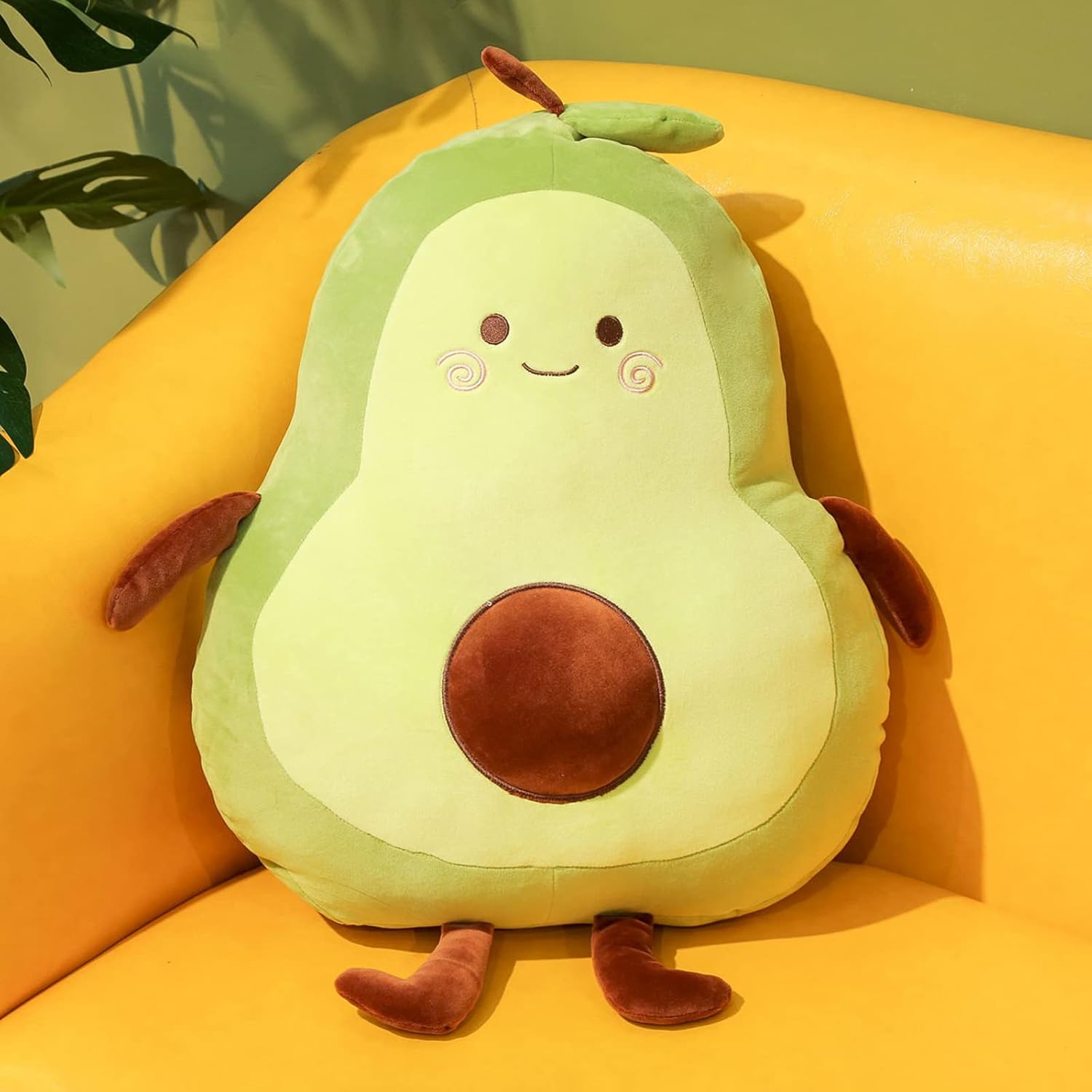 EHOTONG Avocado Plush Food Pillow - CUTE FUNNY Fruit Pillow for Kids Adults