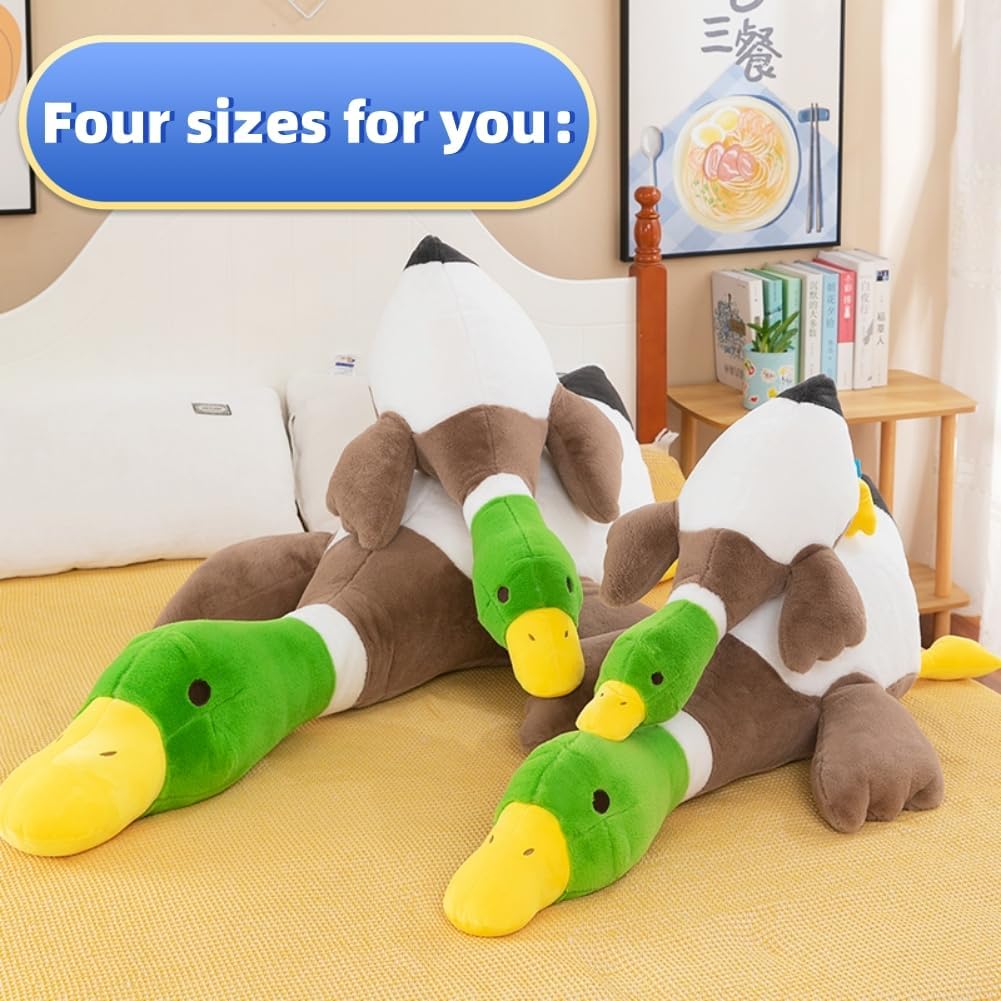 Realistic Mallard Duck Plush Pillow Toy
