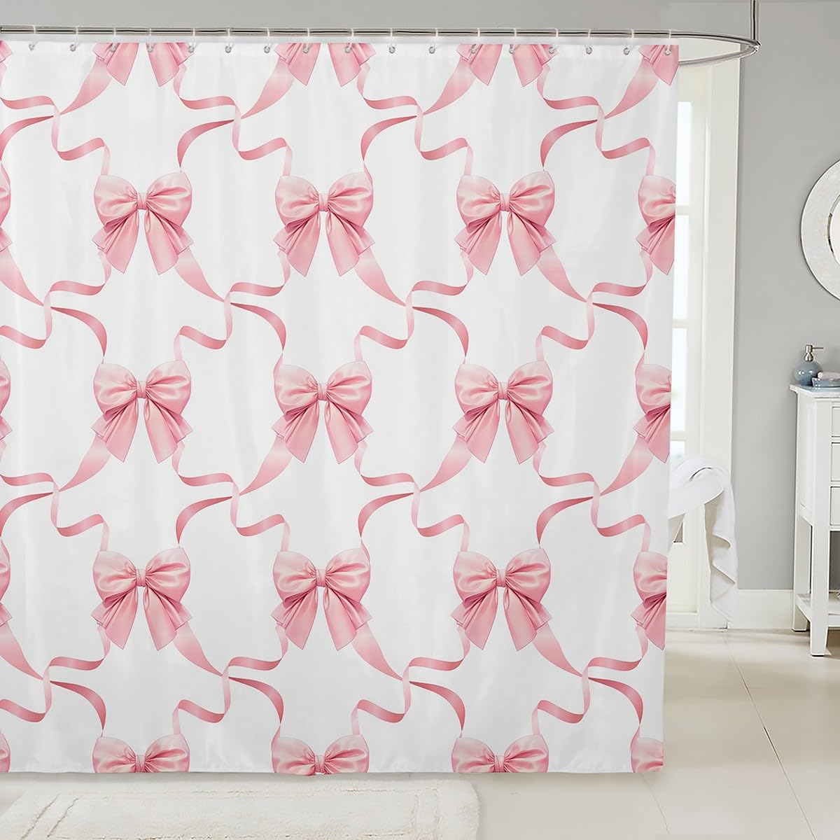 Feelyou Bow Bath Curtain