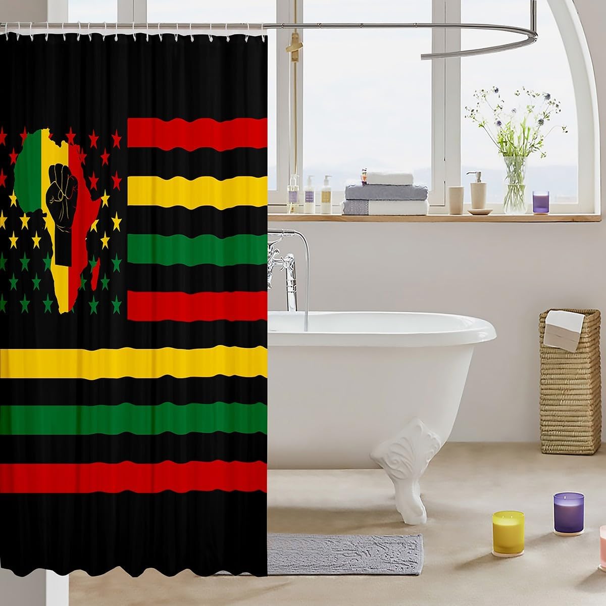 Perfect Juneteenth Shower Curtains for Bathroom Decorations