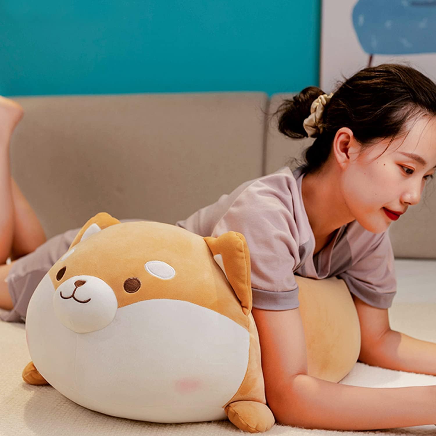 Large Shiba Inu Plush Pillow forComfort