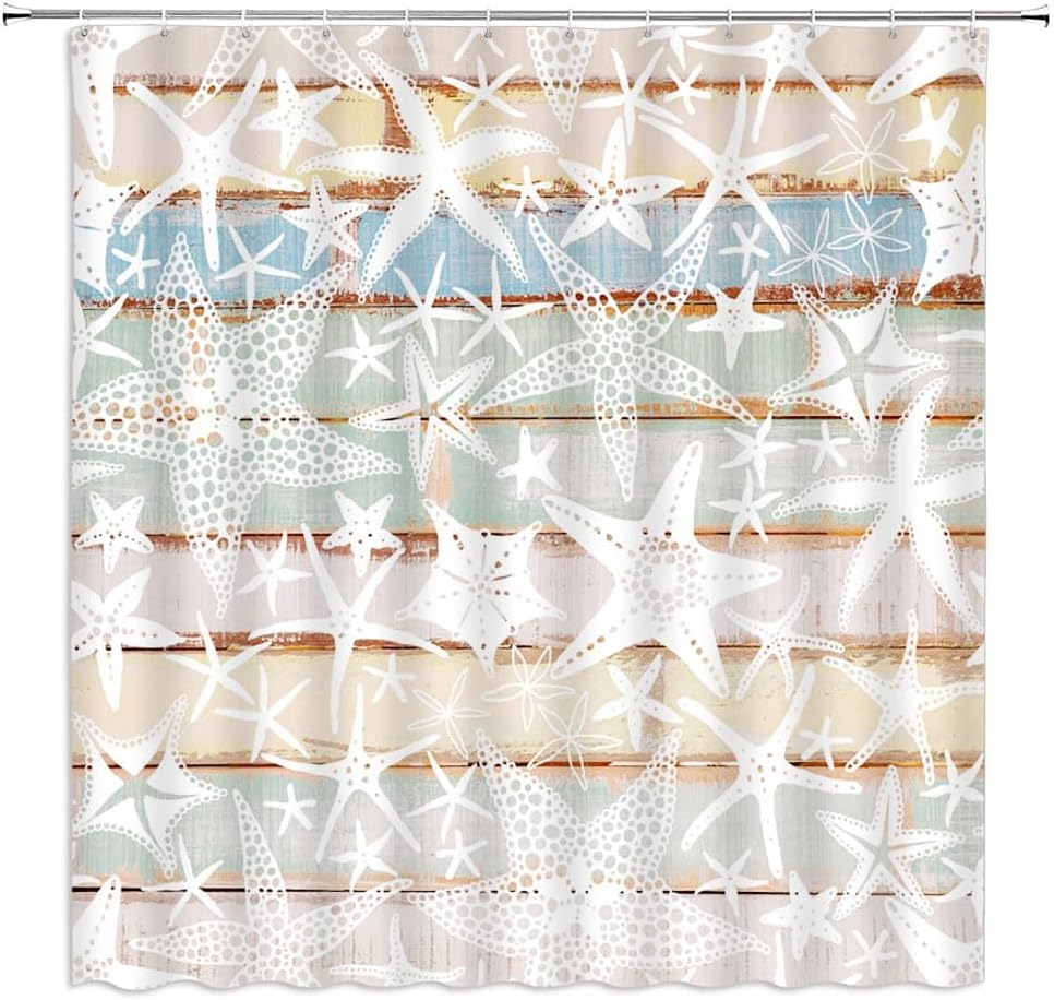 Starfish Shower Curtain Set