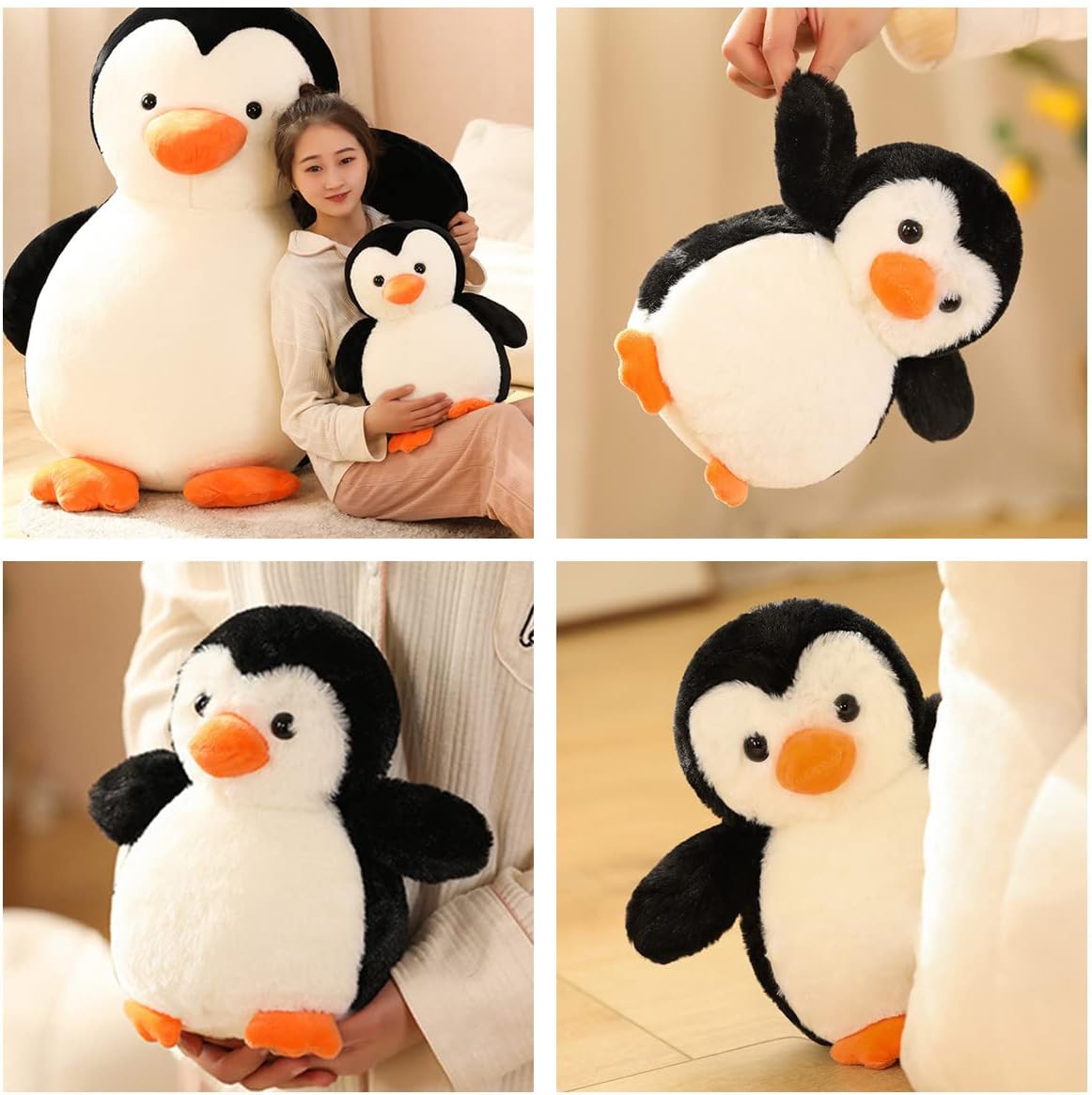 Perfect for Kids Adults 12 inch Stuffed Animal Penguin Pillow