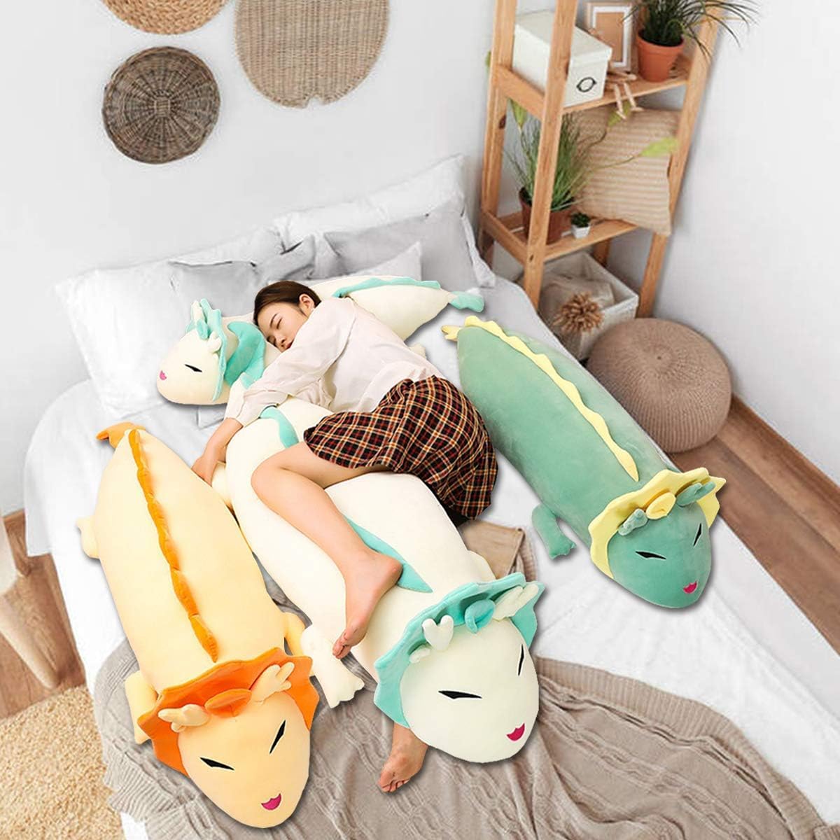 Perfect Dragon Plush Pillow for Kids Adults