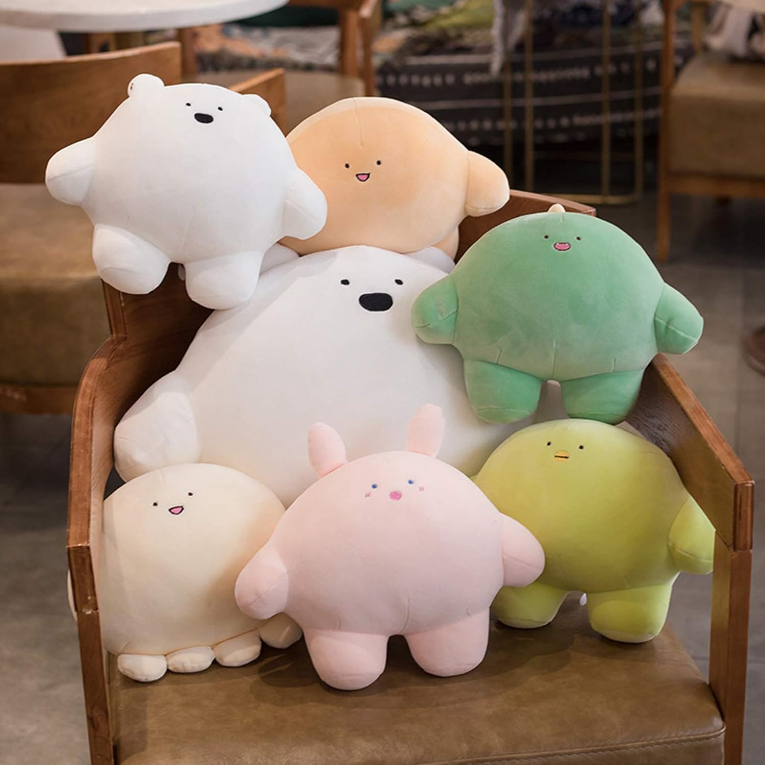 REFAHB 9 Inch Cute Bear Plush Body Pillow 1