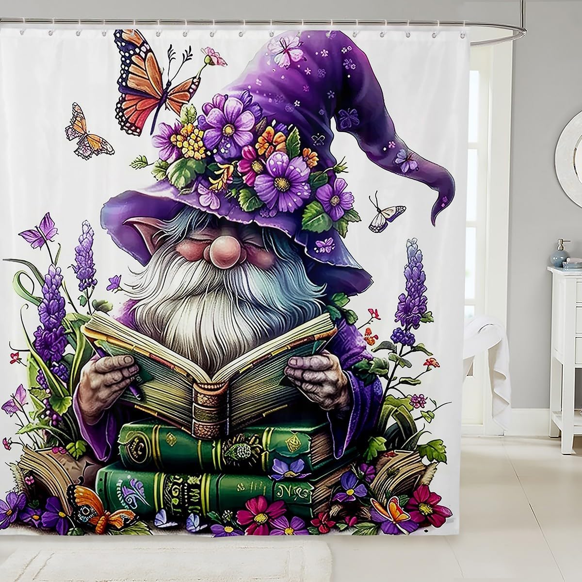 Cute Gnome Bath Time - Manfei