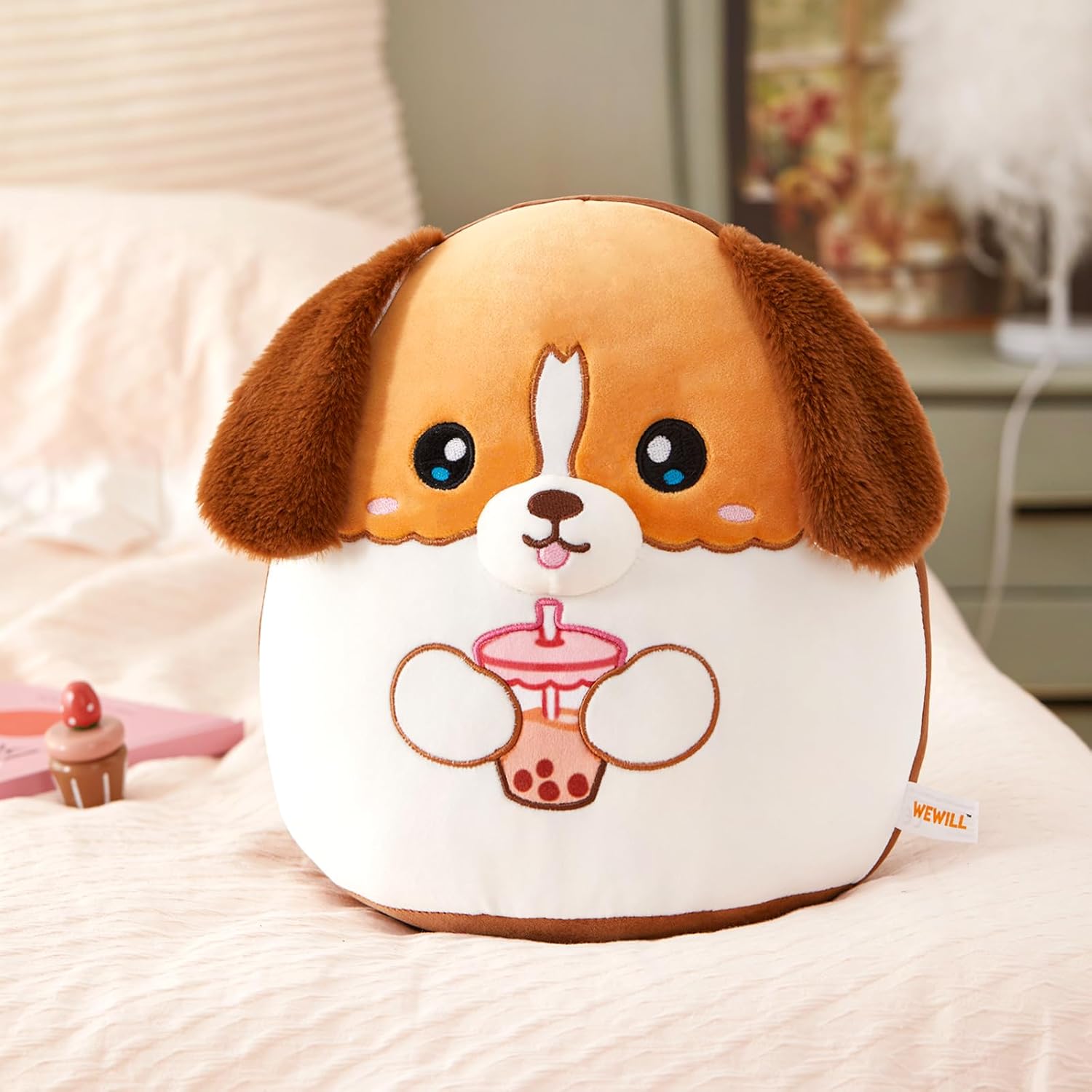 A Adorable Plush Puppy Pillow for Kids