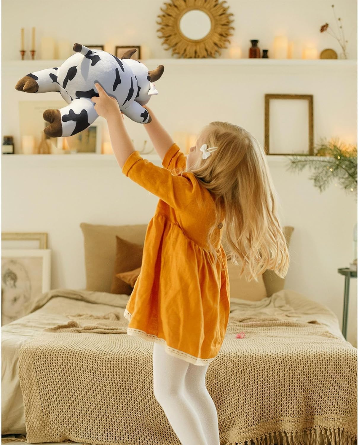 Cozy Cow Pillow for Kids Adults