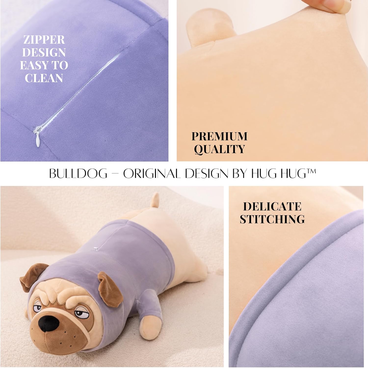 Bulldog Soft Plush for Gentle Cuddles