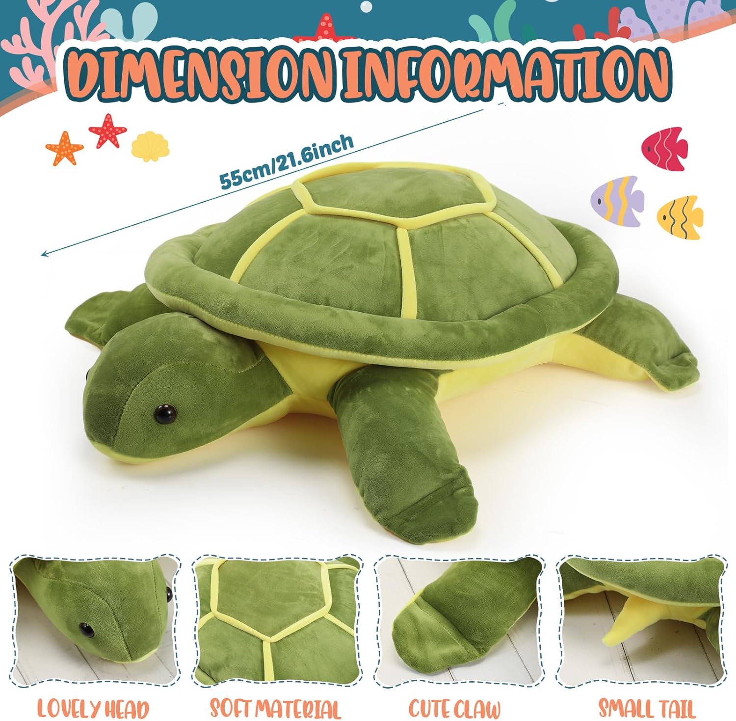 Liliful Giant Sea Turtle Plush