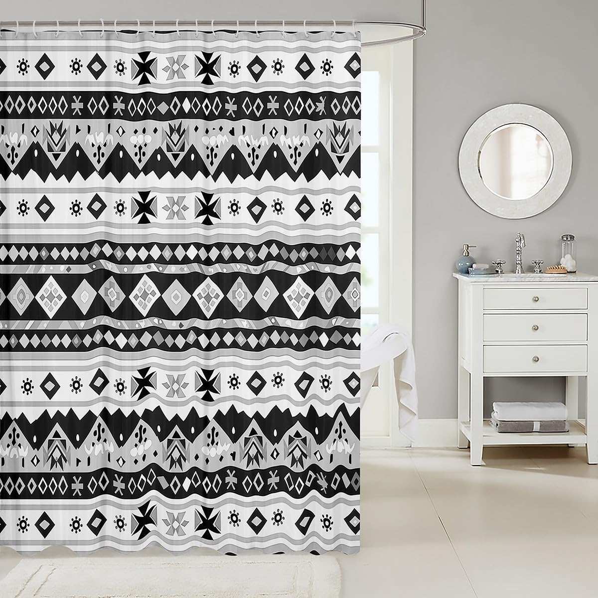 Bohemian Bath Curtain