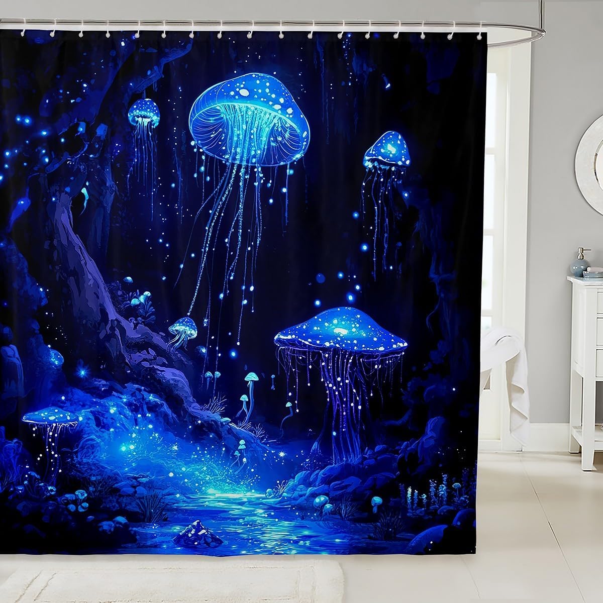 Fun Jellyfish Shower Curtain for Kids