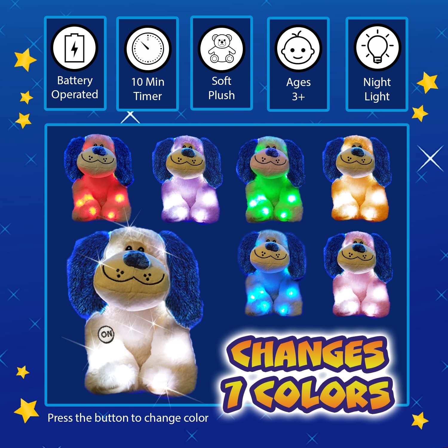 The Noodley 16 Glowing Puppy Night Light for Kids