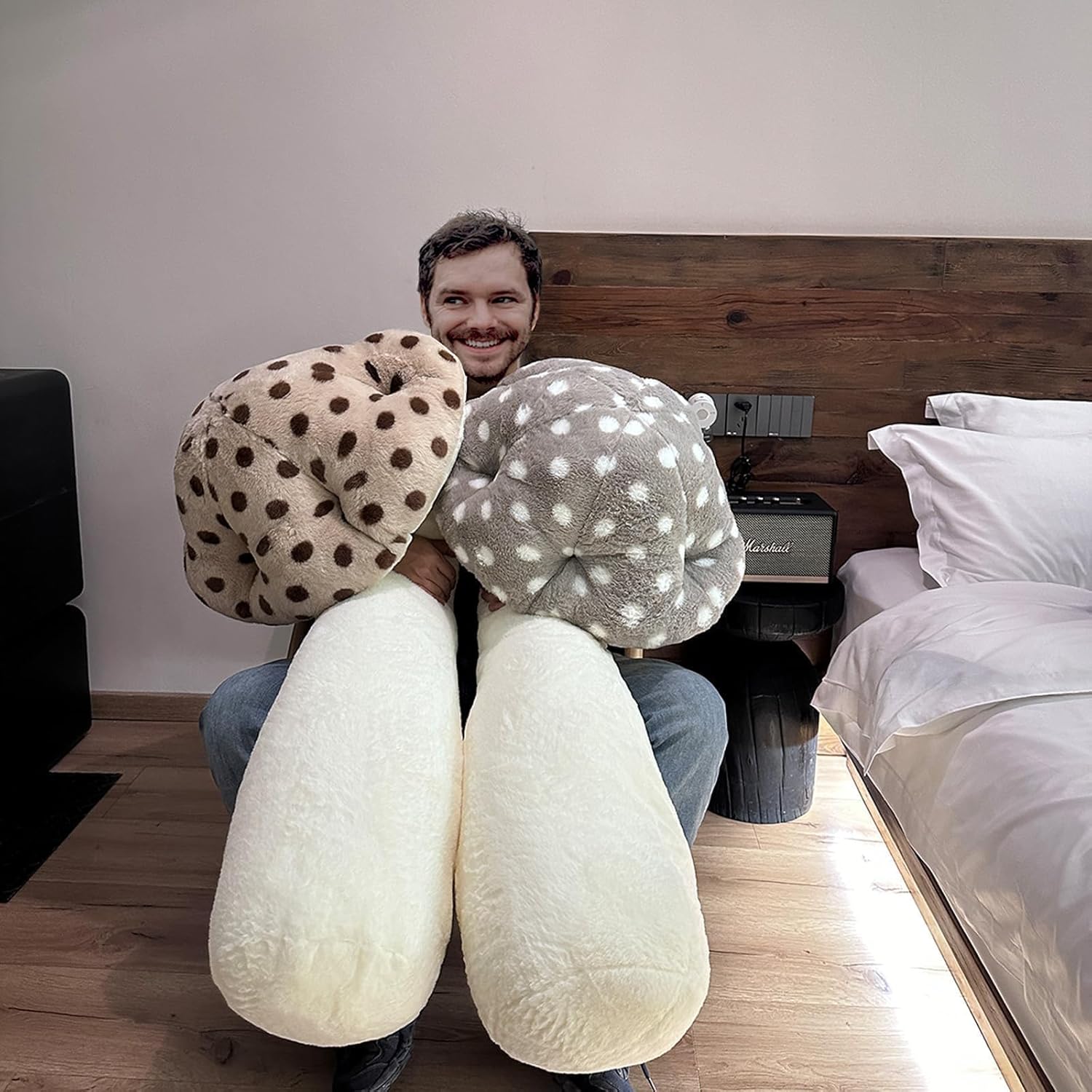 Hofun4U Mushroom Plush Pillow - 51 Inch - Cute for All Ages
