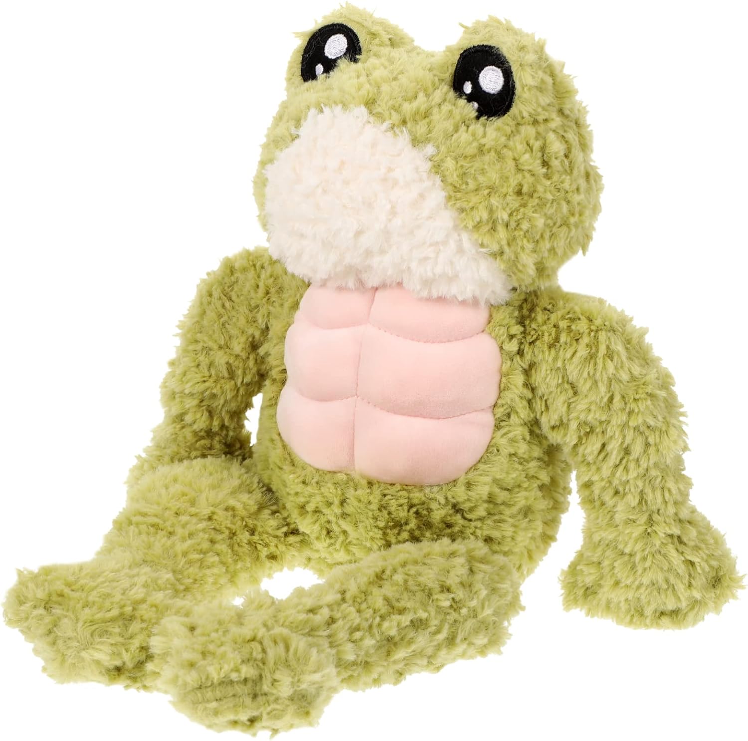 Cute 3D Muscle Frog Plush for Kids