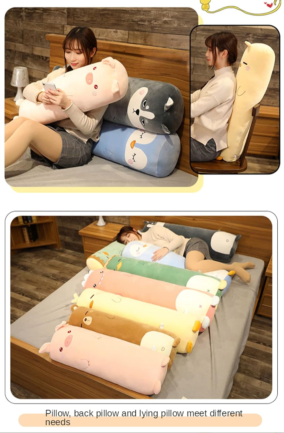 Cuddle withMUPI 39inch Plush Body Pillow